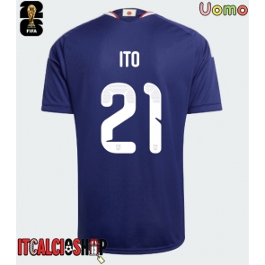 Giappone Hiroki Ito #21 Prima Maglia Mondiali 2026 Manica Corta